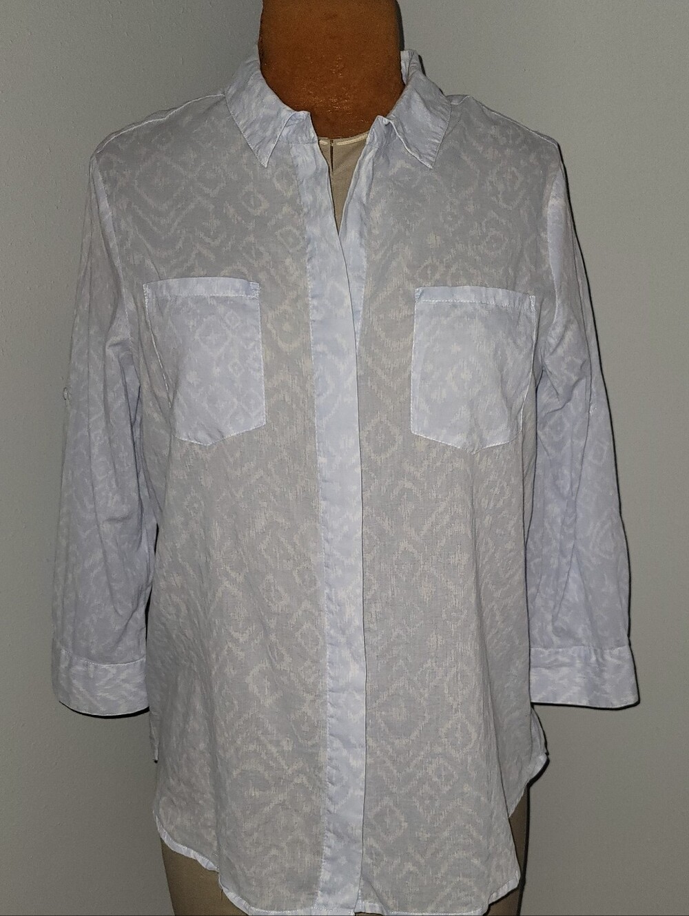 Khakis & Co. Button-Up With Subtle Ikat Pattern - Picture 10 of 10